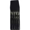 Aston Leather Black Finger Style Quad Pen Case - Pen Boutique Ltd