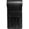 Aston Leather Black Finger Style Quad Pen Case - Pen Boutique Ltd