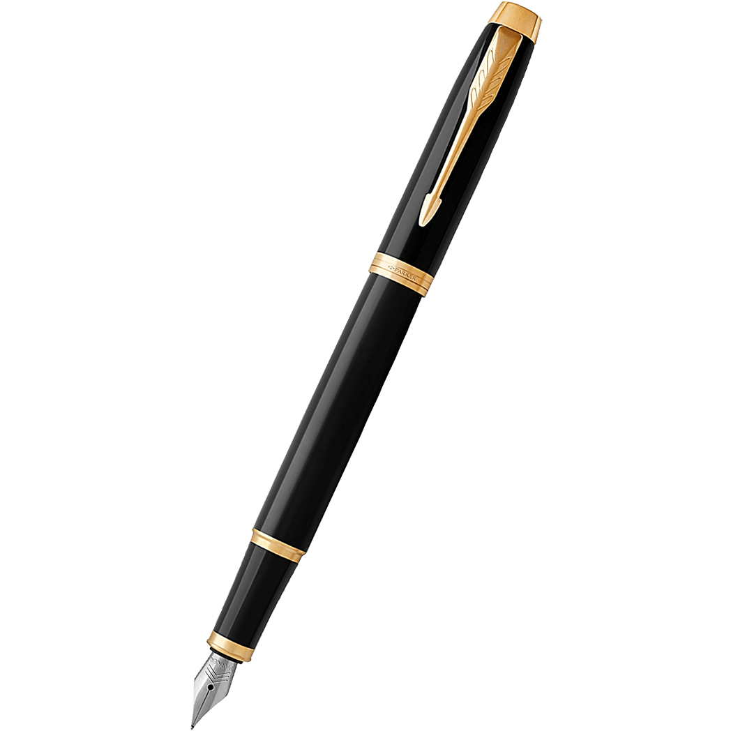Parker IM Fountain Pen - Black - Gold Trim - Pen Boutique Ltd