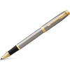 Parker IM Brushed Metal with Gold Trim Rollerball - Pen Boutique Ltd