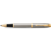Parker IM Brushed Metal with Gold Trim Rollerball - Pen Boutique Ltd