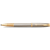 Parker IM Premium Warm Silver with Gold Trim Rollerball Pen - Pen Boutique Ltd