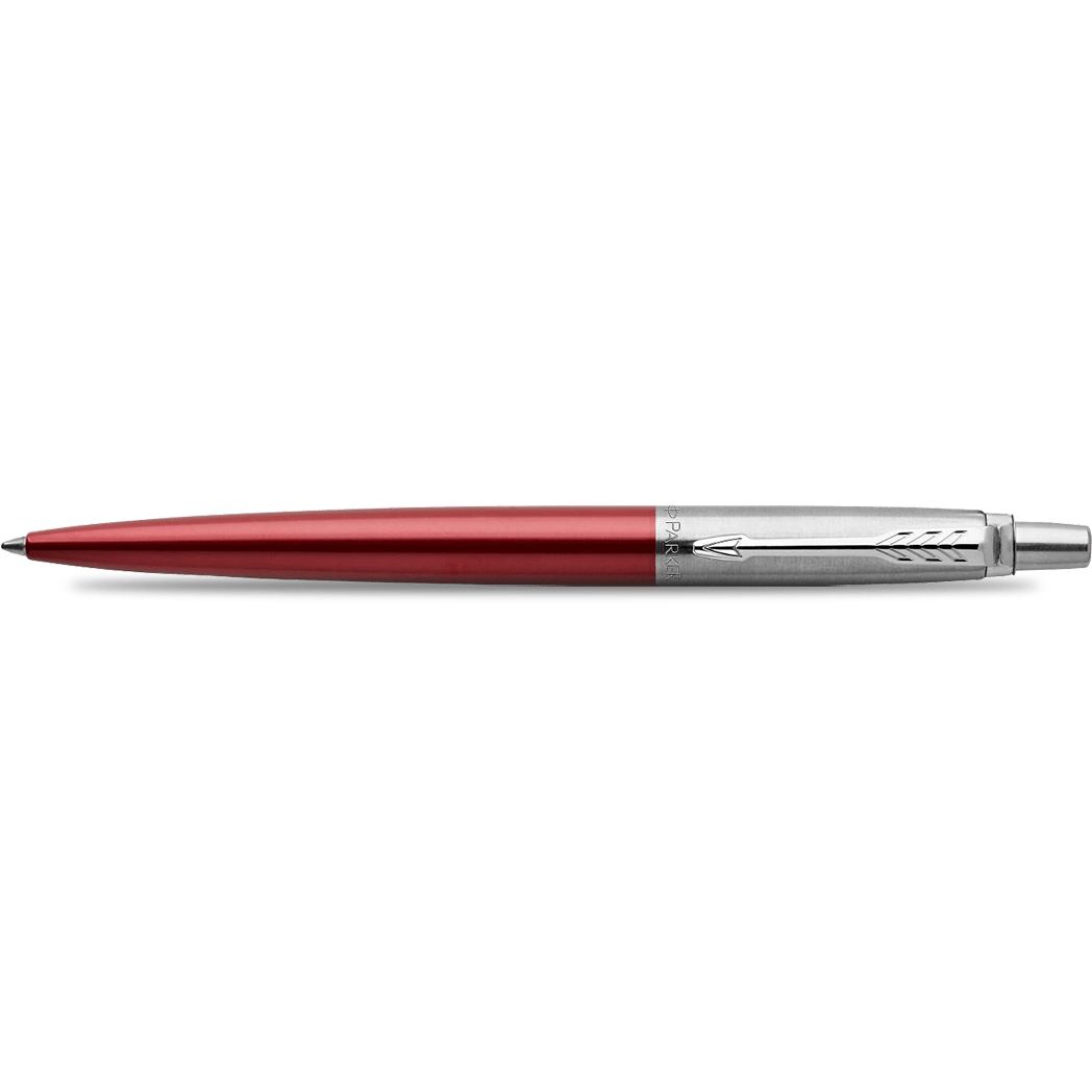 Parker Jotter Ballpoint Pen - Kensington Red - Chrome Trim - Pen Boutique Ltd