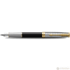 Parker Sonnet Premium Refresh Fountain Pen - Metal & Black - Gold Trim - Pen Boutique Ltd