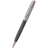 Parker Sonnet Premium Refresh Ballpoint Pen - Metal & Grey - Pink Gold Trim - Pen Boutique Ltd