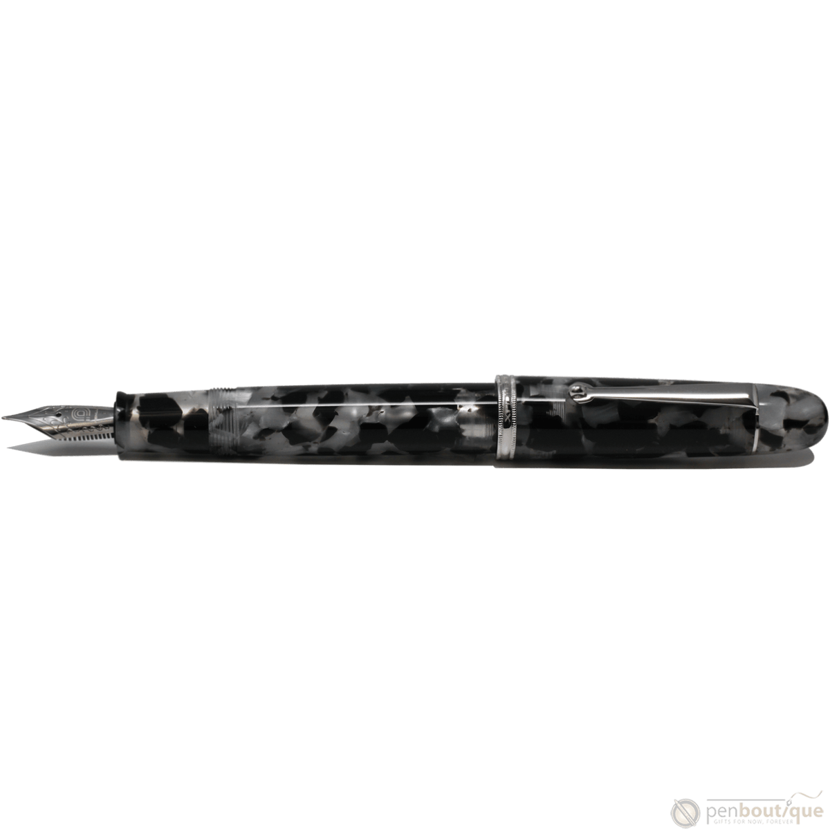 Penlux Masterpiece Grande Fountain Pen - Koi - Black & White - Pen Boutique Ltd