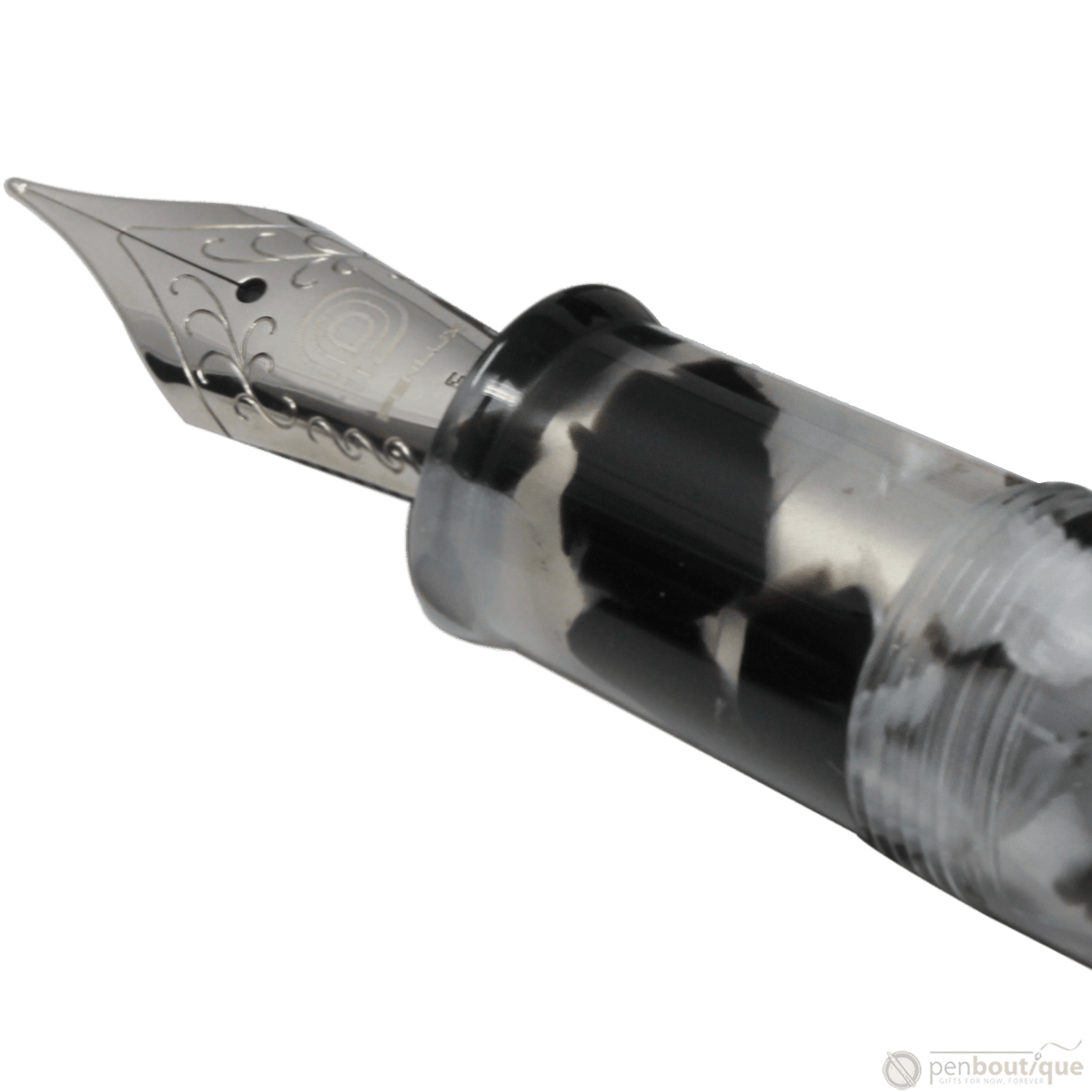 Penlux Masterpiece Grande Fountain Pen - Koi - Black & White - Pen Boutique Ltd