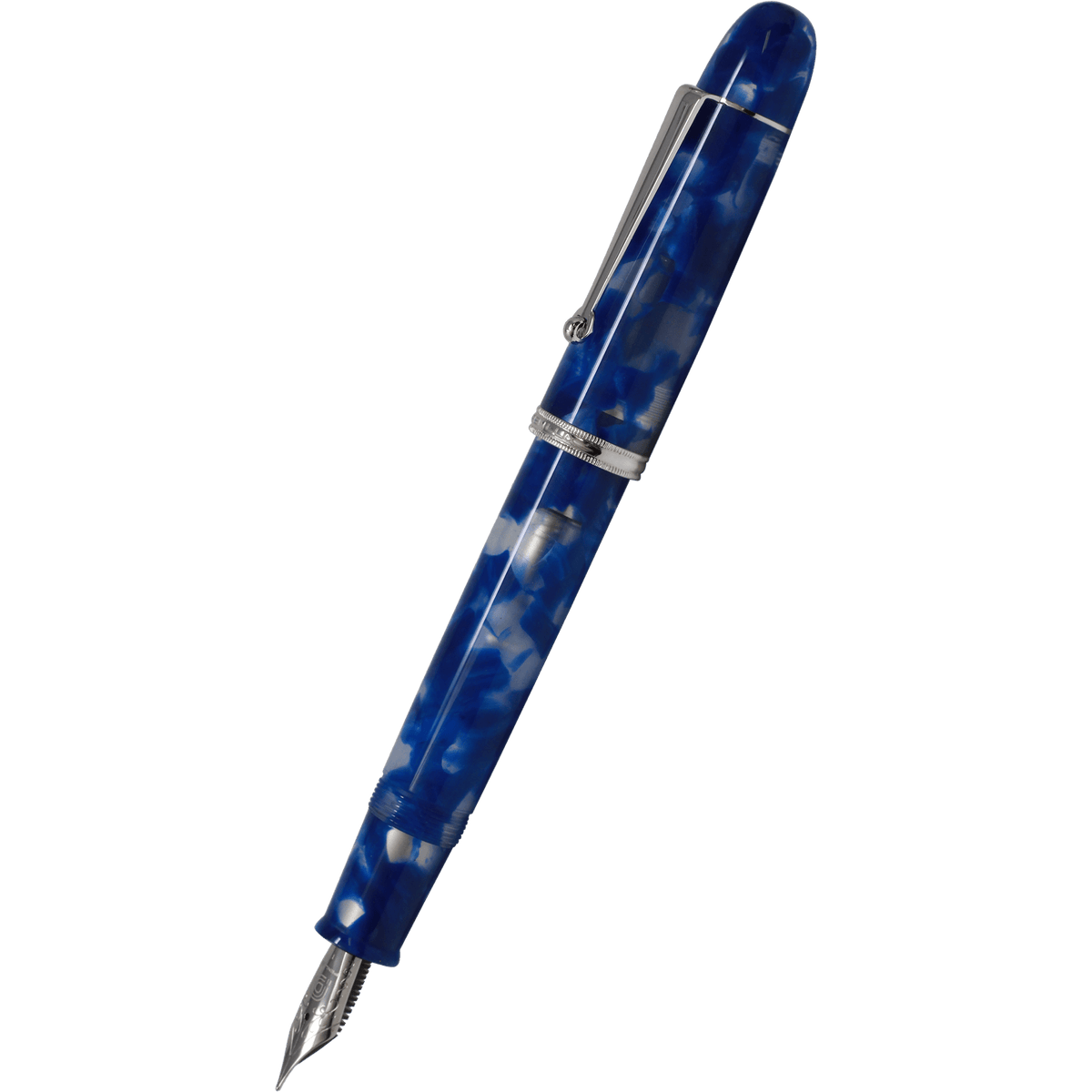 Penlux Masterpiece Grande Fountain Pen - Koi - Blue & White - Pen Boutique Ltd