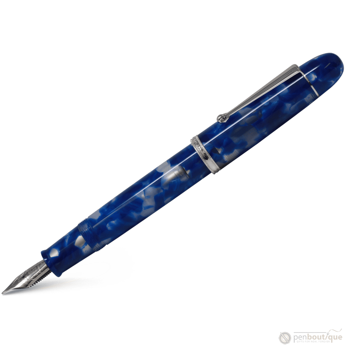 Penlux Masterpiece Grande Fountain Pen - Koi - Blue & White - Pen Boutique Ltd