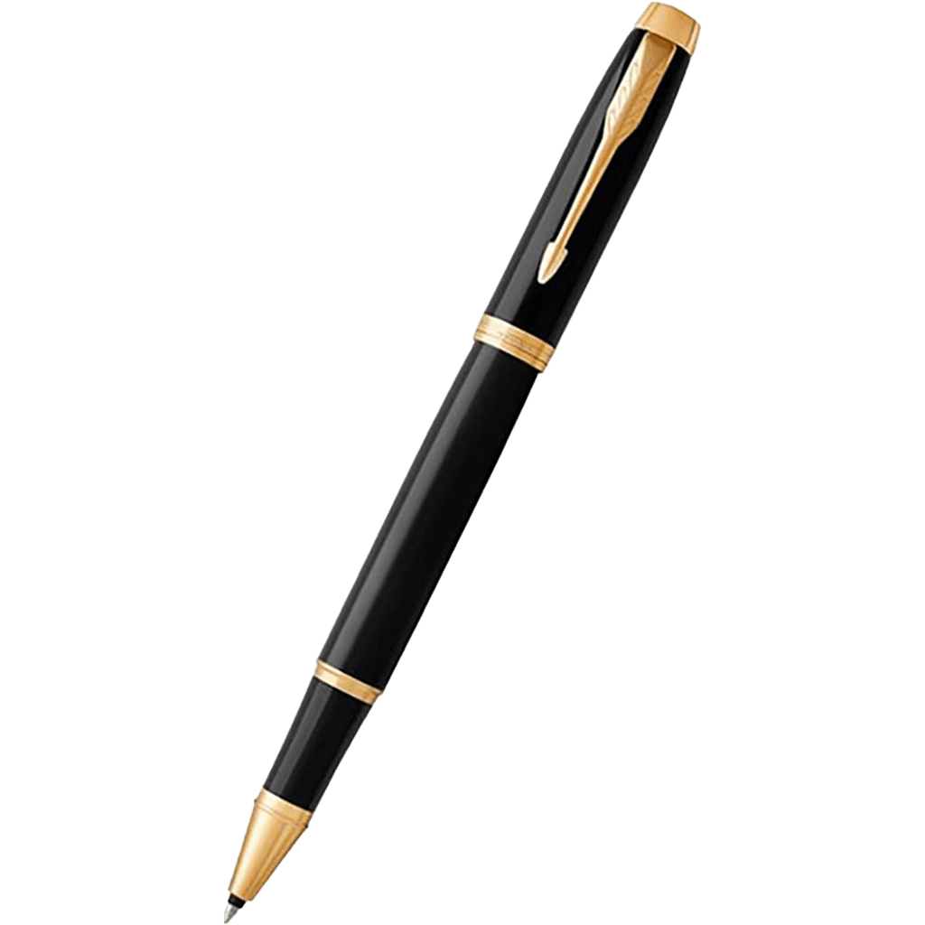 Parker IM Rollerball Pen - Black - Gold Trim - Pen Boutique Ltd