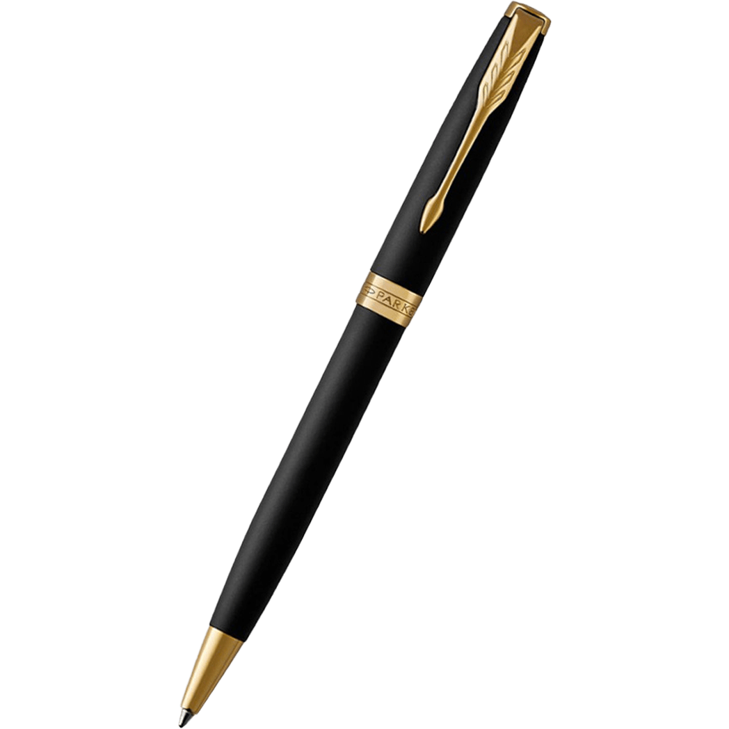 Parker Sonnet Ballpoint Pen - Matte Black - Gold Trim - Pen Boutique Ltd