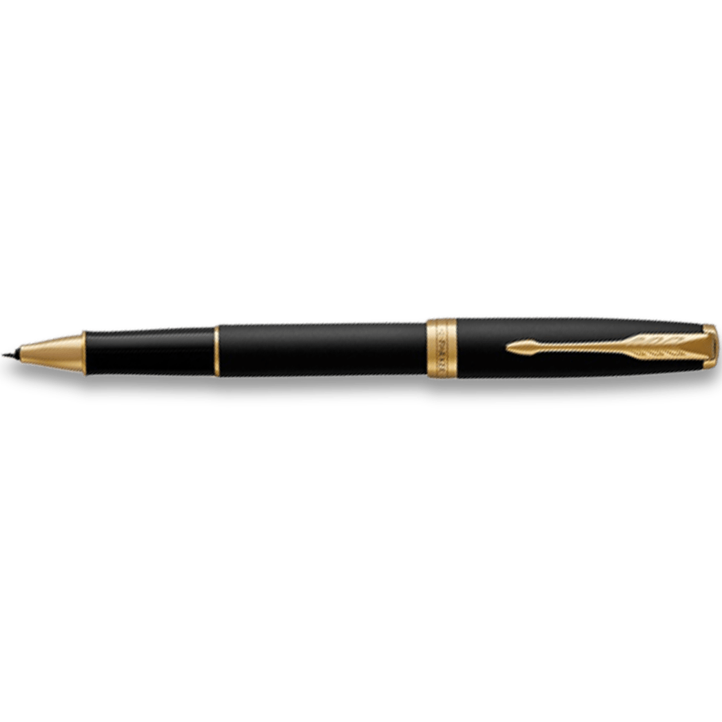 Parker Sonnet Rollerball Pen - Matte Black - Gold Trim - Pen Boutique Ltd