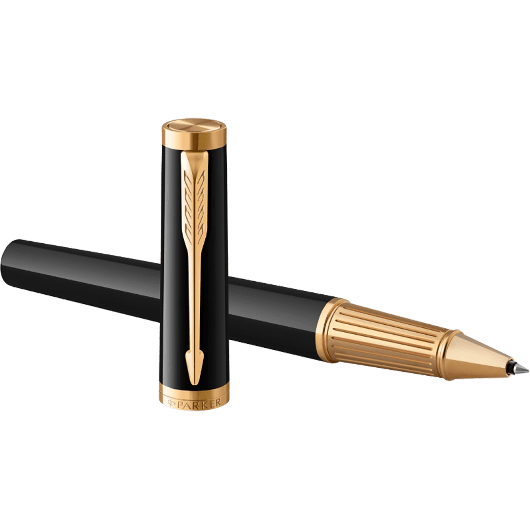 Parker Ingenuity Core Rollerball Pen - Black - Gold Trim - Pen Boutique Ltd