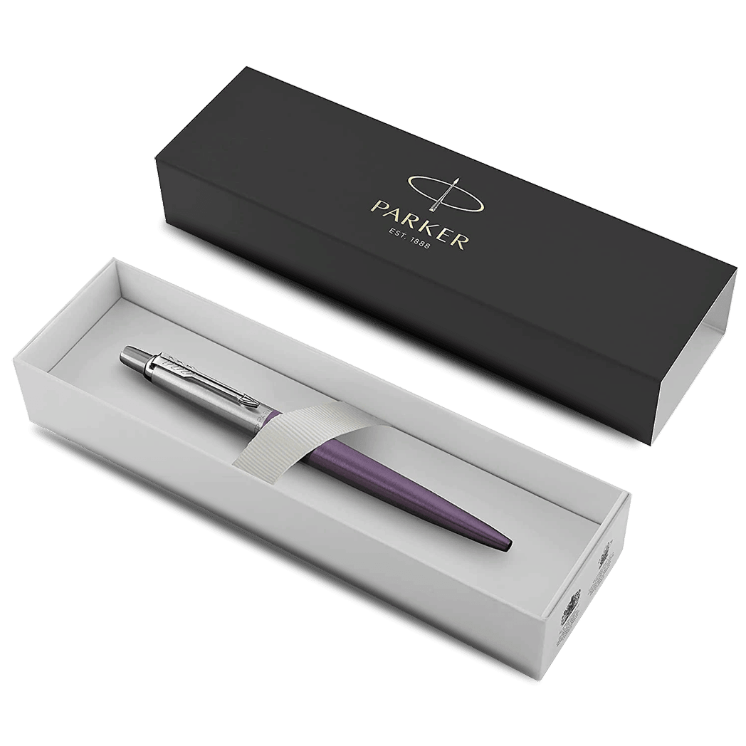 Parker Jotter Ballpoint Pen - Victoria Violet - Chrome Trim - Pen Boutique Ltd