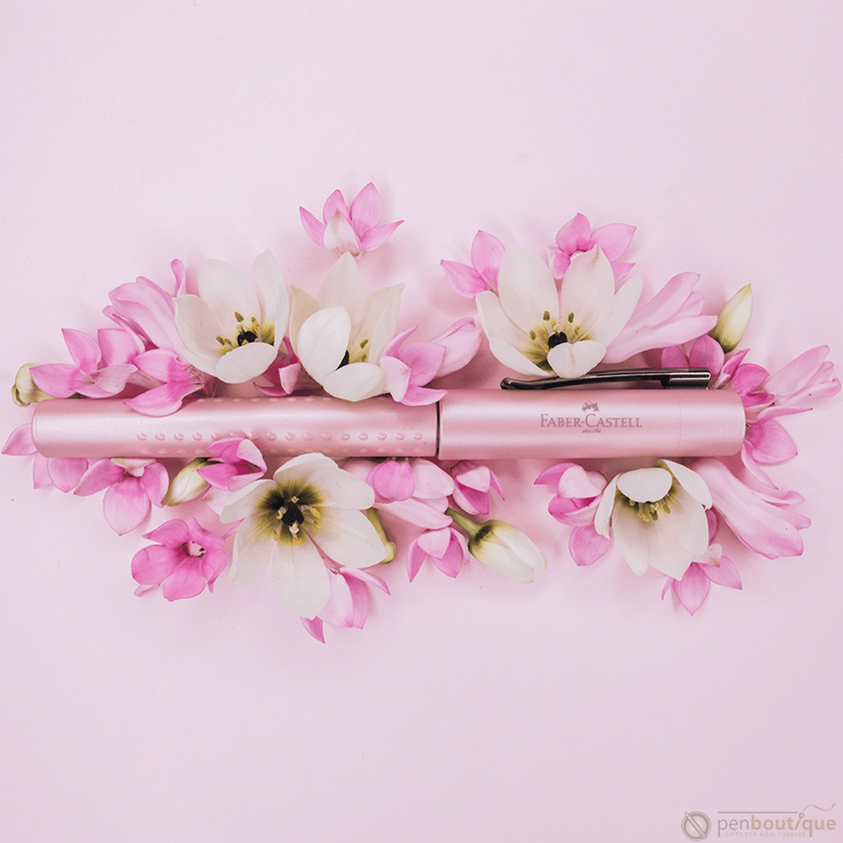 Faber-Castell Grip Fountain Pen - Pearl Rose - Pen Boutique Ltd