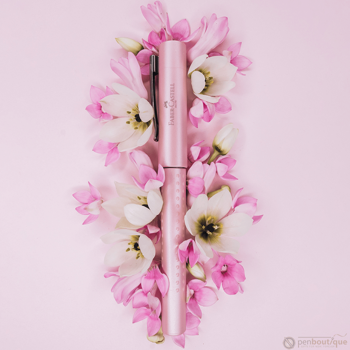 Faber-Castell Grip Fountain Pen - Pearl Rose - Pen Boutique Ltd