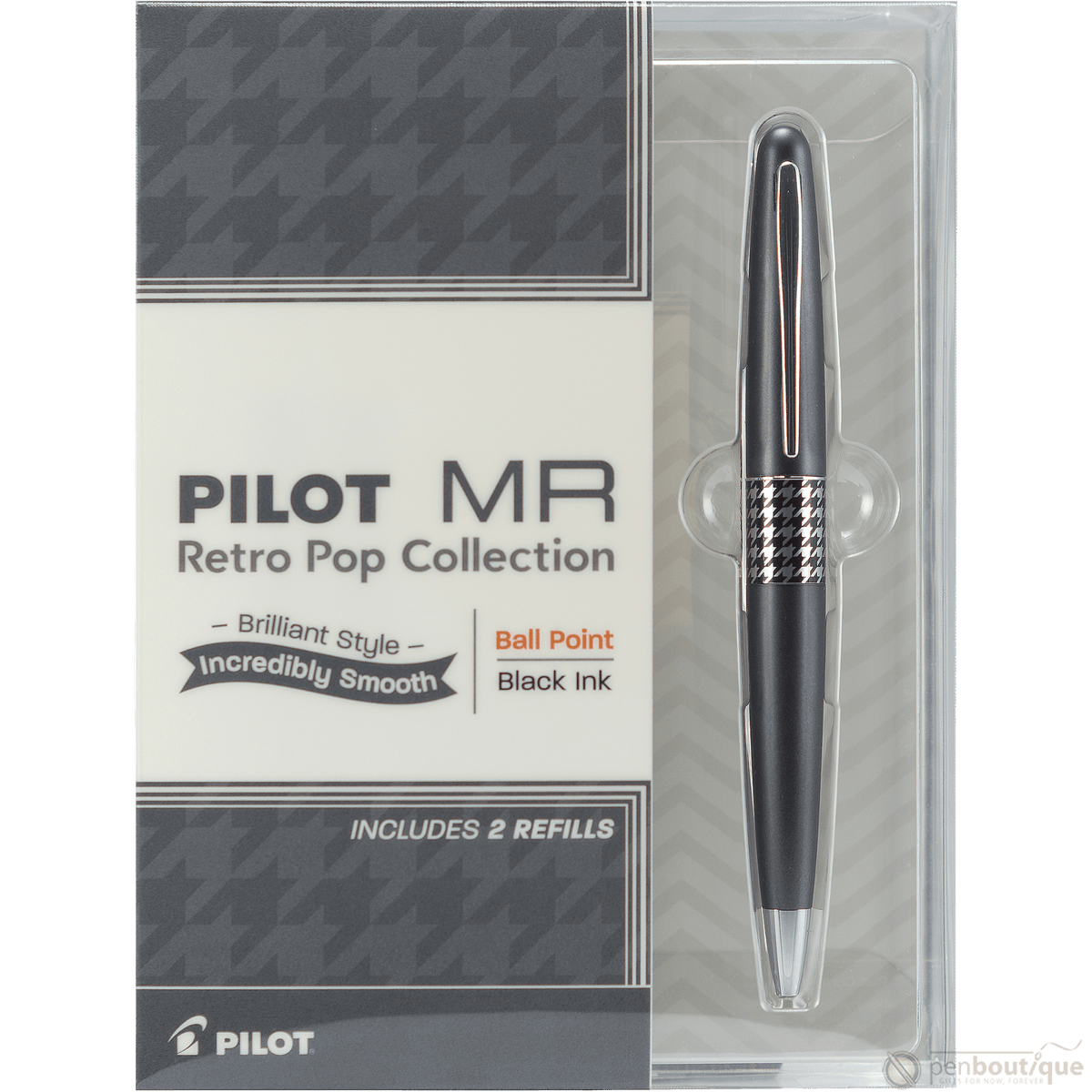 Pilot Ballpoint Pen - MR Collection - Retro Pop - Gray - Pen Boutique Ltd