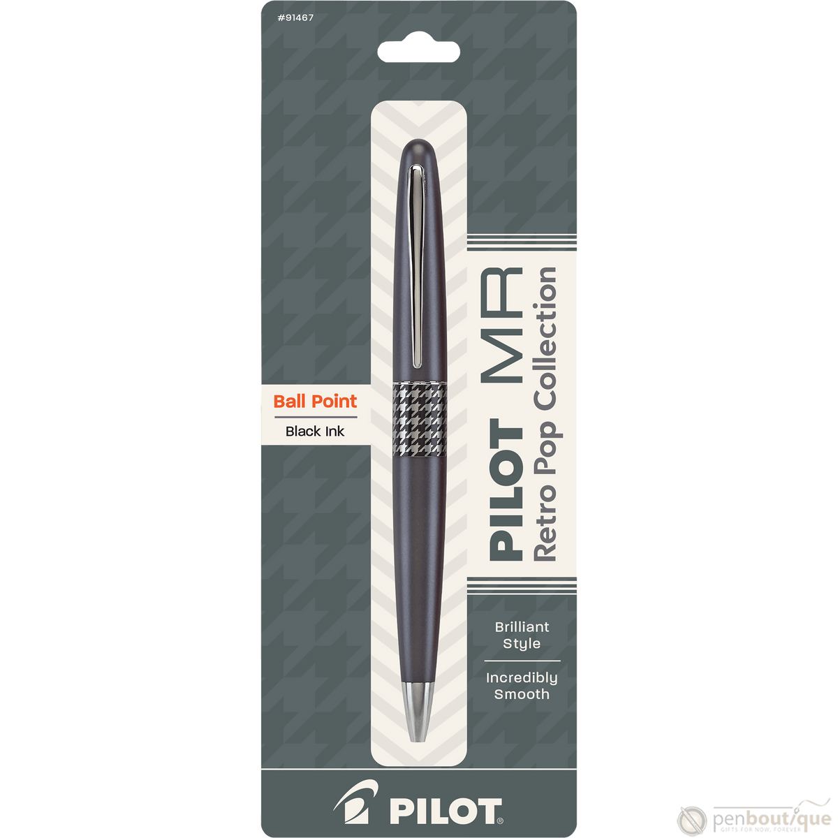 Pilot Ballpoint Pen - MR Collection - Retro Pop - Gray - Pen Boutique Ltd