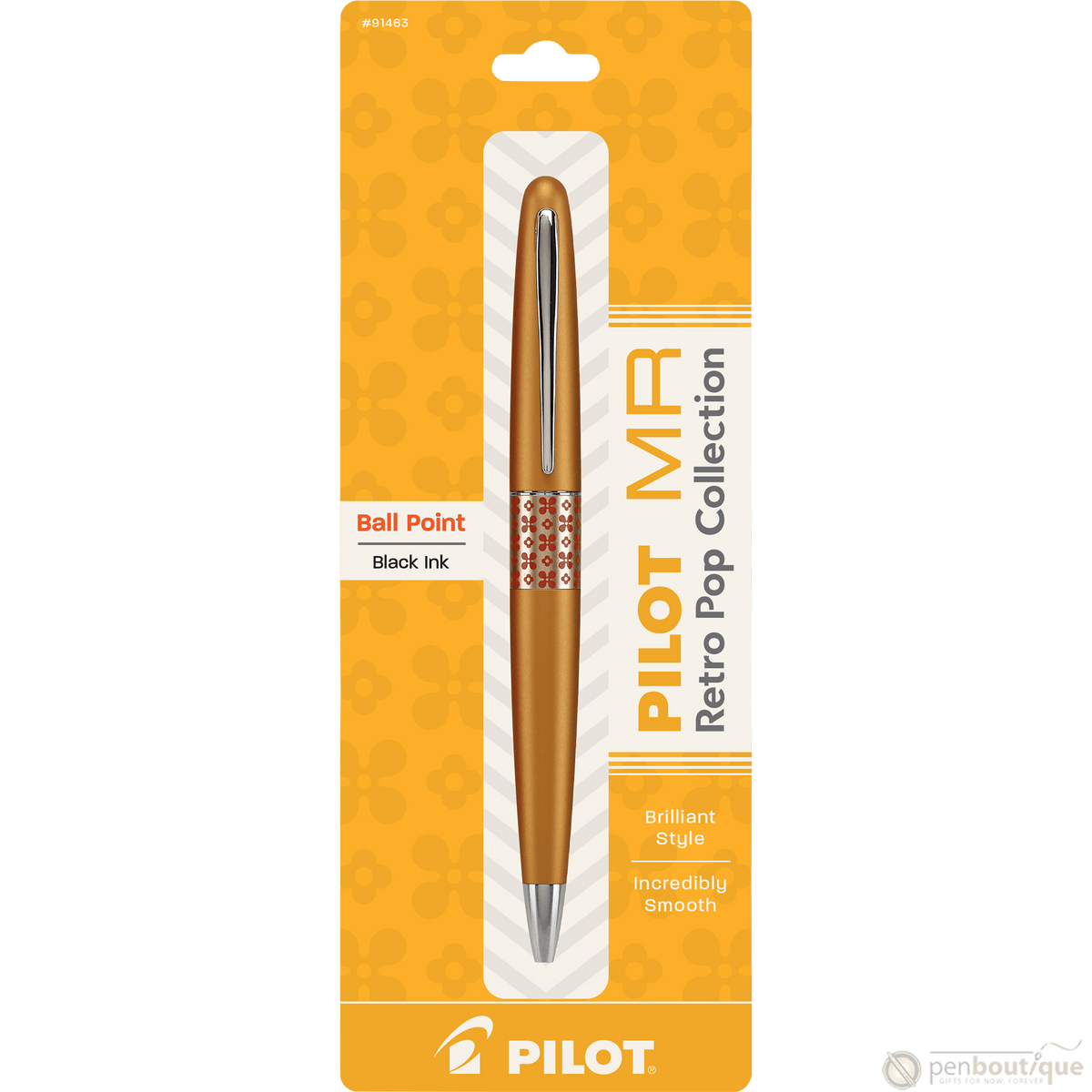 Pilot Ballpoint Pen - MR Collection - Retro Pop - Orange - Pen Boutique Ltd