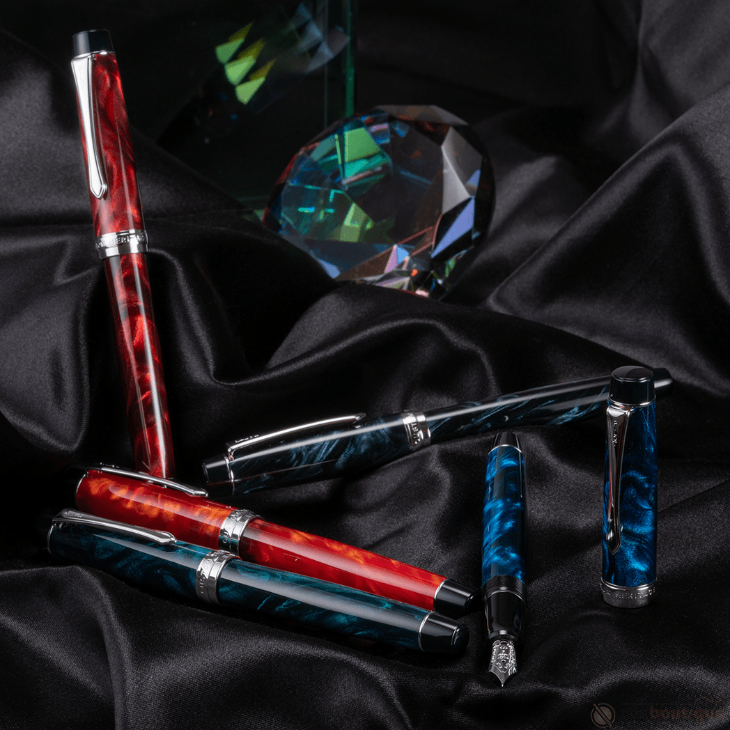 Pilot Custom Heritage SE Fountain Pen - Marble Blue - Pen Boutique Ltd