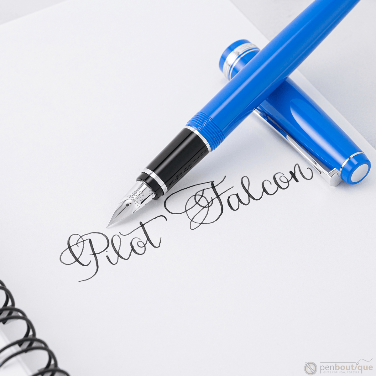 Pilot Falcon Fountain Pen - Marine Blue - Rhodium Trim - Pen Boutique Ltd
