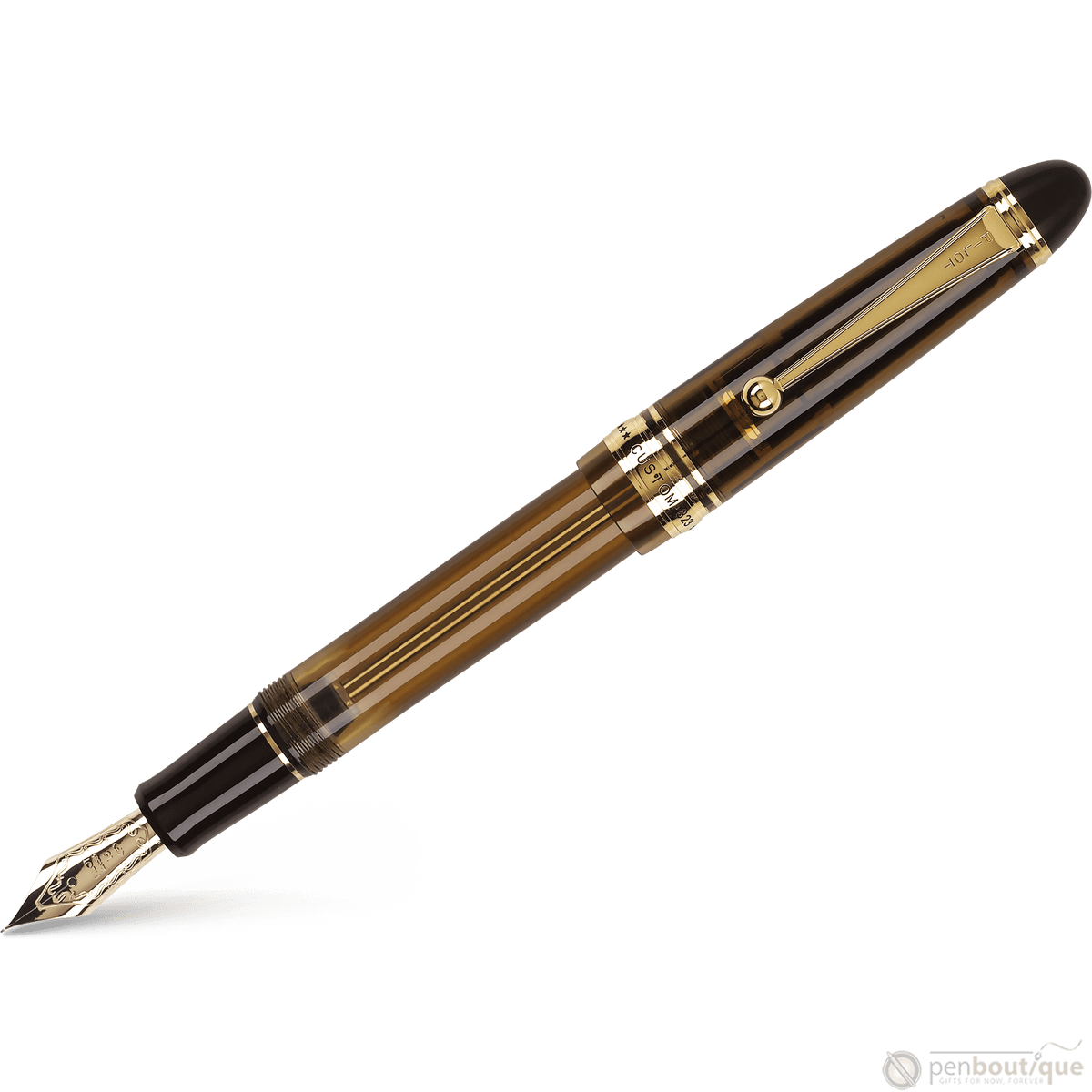 Pilot Custom 823 Fountain Pen - Amber - Pen Boutique Ltd