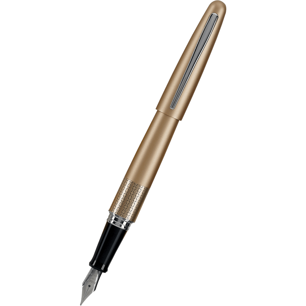 Pilot Fountain Pen - MR Collection - Gold Zig Zag - Medium - Pen Boutique Ltd