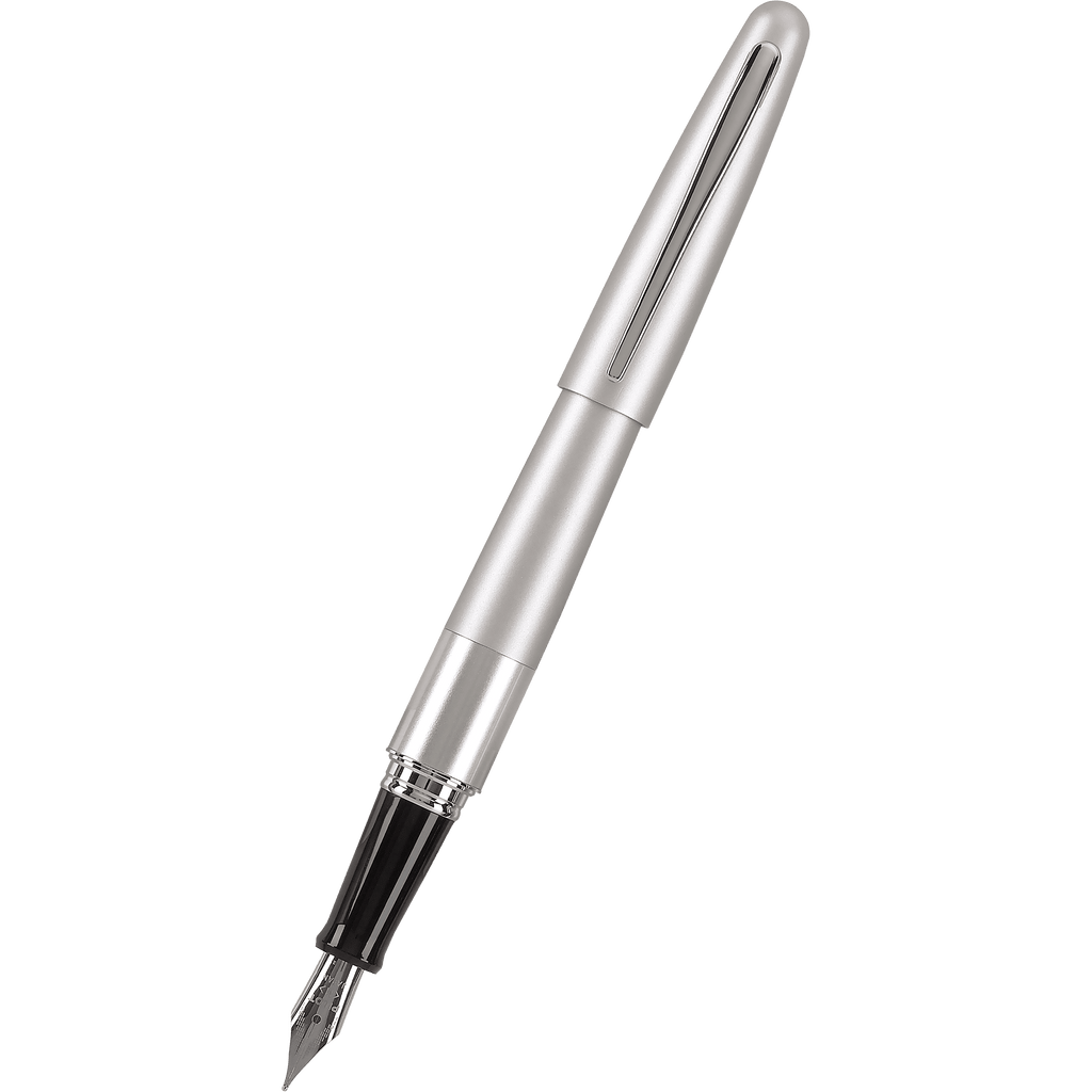 Pilot Fountain Pen - MR Collection - Plain Silver - Pen Boutique Ltd