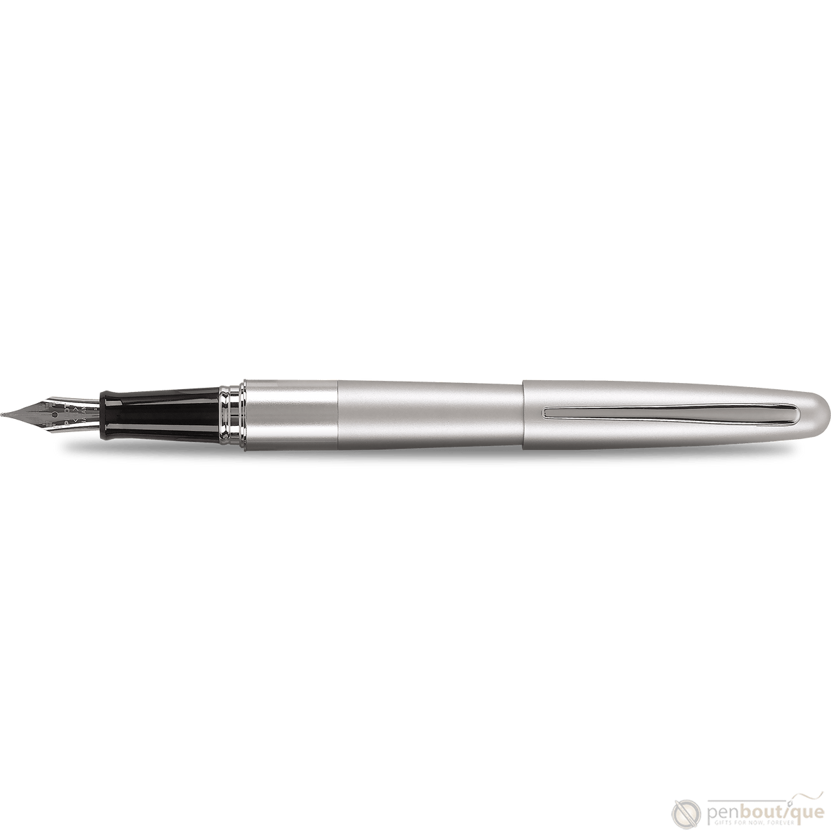 Pilot Fountain Pen - MR Collection - Plain Silver - Pen Boutique Ltd