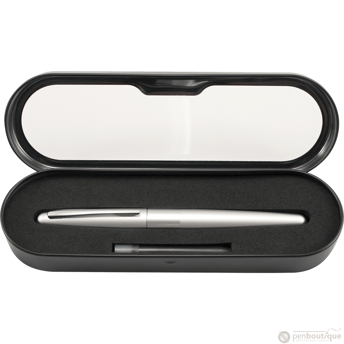 Pilot Fountain Pen - MR Collection - Plain Silver - Pen Boutique Ltd
