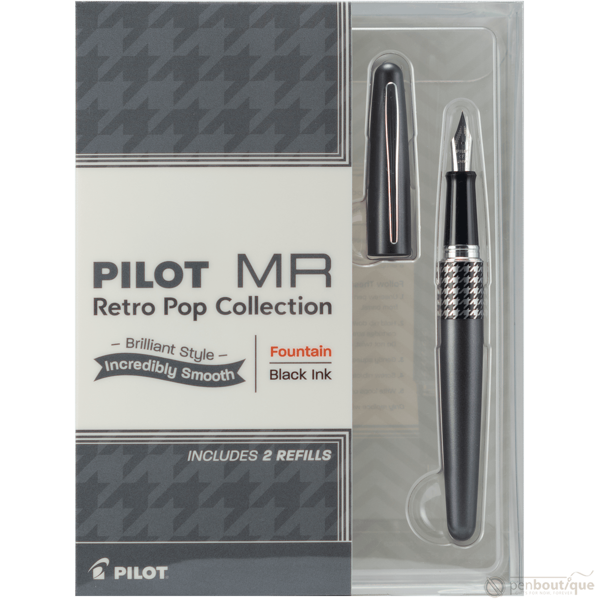 Pilot Fountain Pen - MR Collection - Retro Pop - Gray - Pen Boutique Ltd