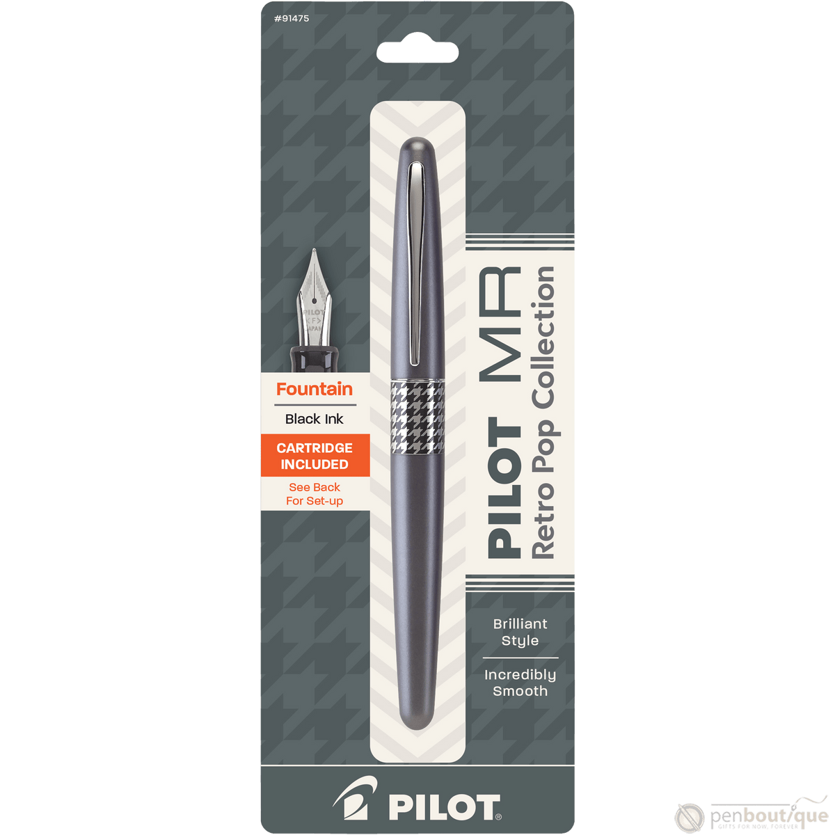 Pilot Fountain Pen - MR Collection - Retro Pop - Gray - Pen Boutique Ltd