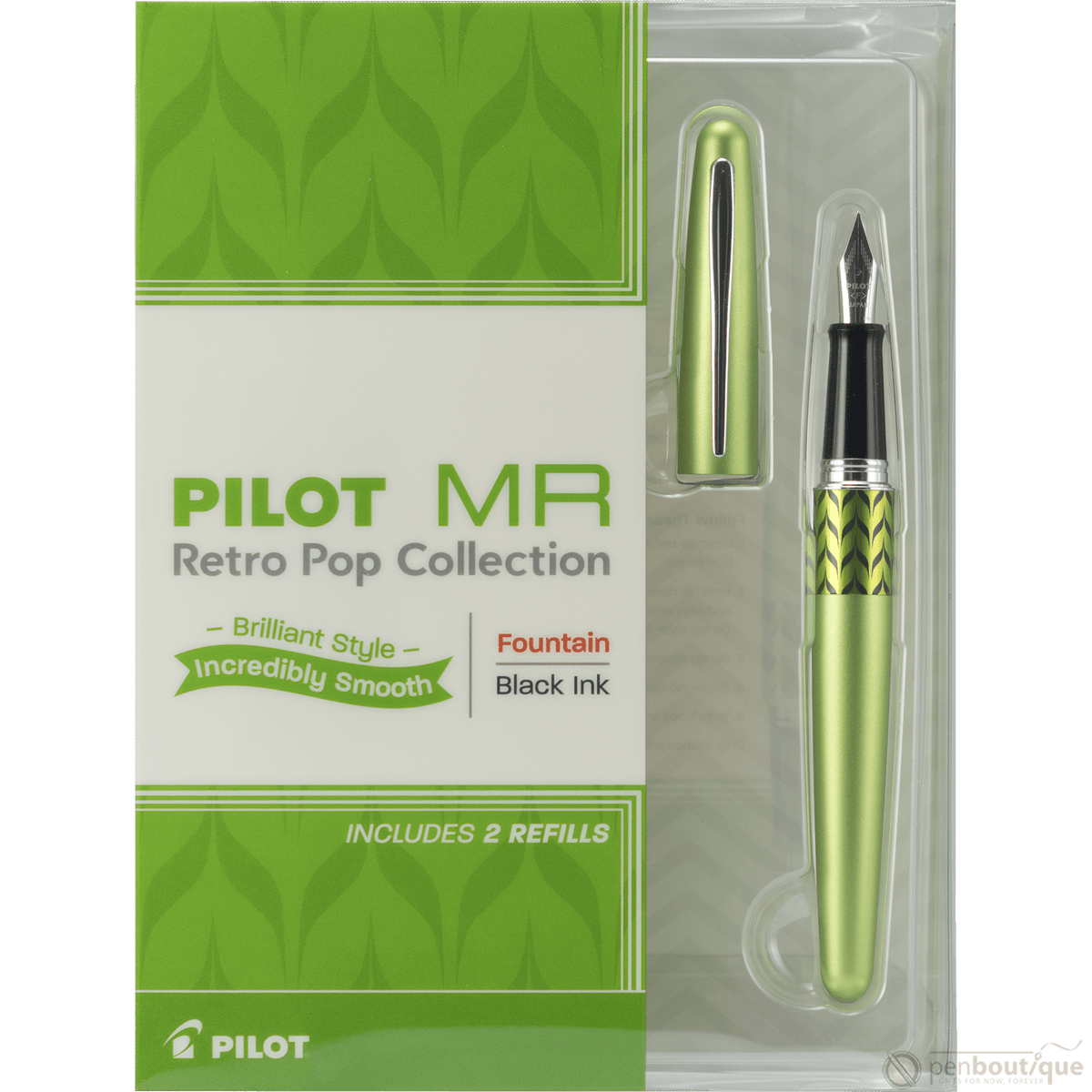 Pilot Fountain Pen - MR Collection - Retro Pop - Green - Pen Boutique Ltd