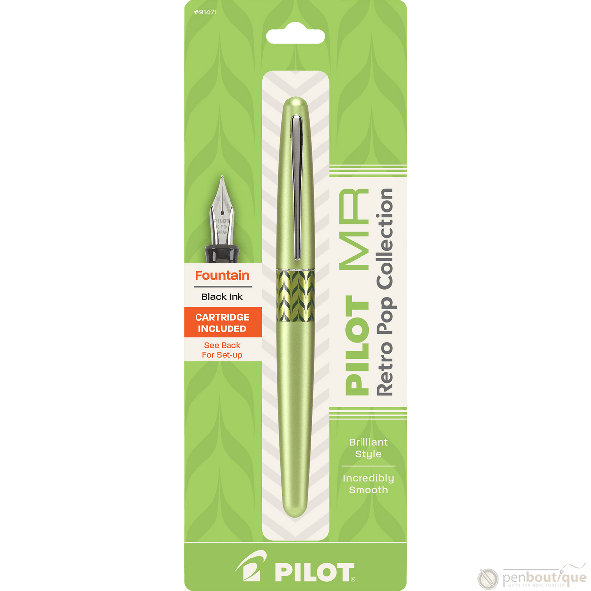 Pilot Fountain Pen - MR Collection - Retro Pop - Green - Pen Boutique Ltd