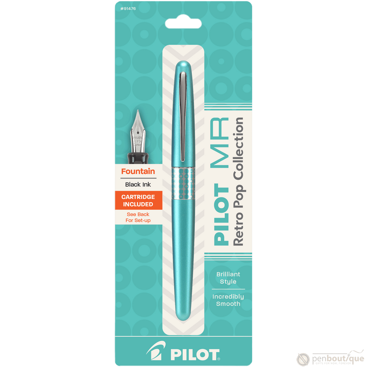 Pilot Fountain Pen - MR Collection - Retro Pop - Turquoise - Pen Boutique Ltd