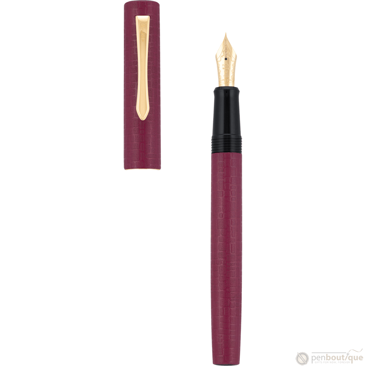 Pilot Ishime Fountain Pen - Burgundy - Pen Boutique Ltd
