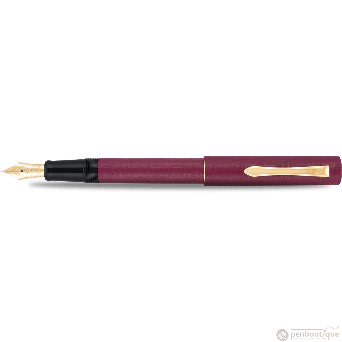 Pilot Ishime Fountain Pen - Burgundy - Pen Boutique Ltd