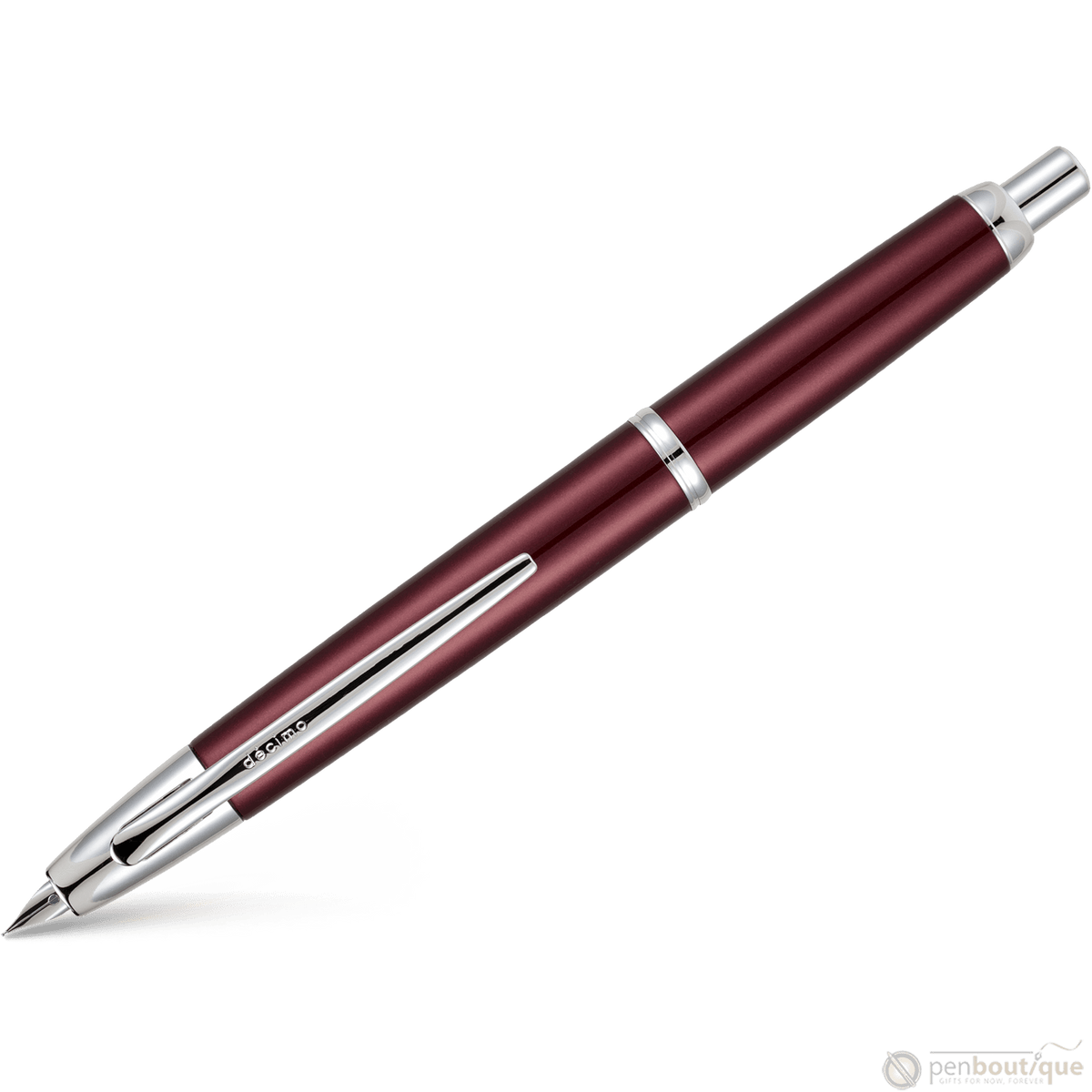 Pilot Vanishing Point Fountain Pen - Decimo Burgundy - Pen Boutique Ltd
