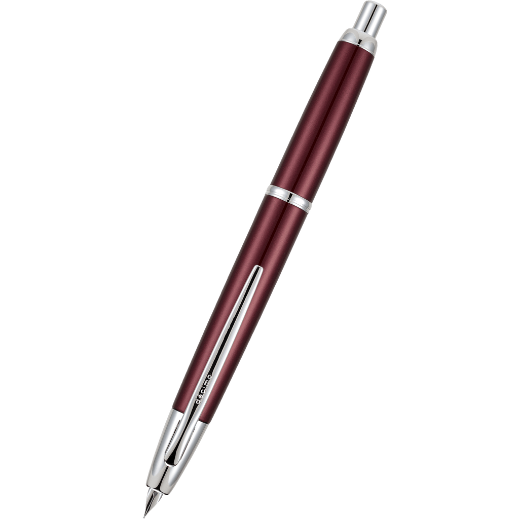 Pilot Vanishing Point Fountain Pen - Decimo Burgundy - Pen Boutique Ltd
