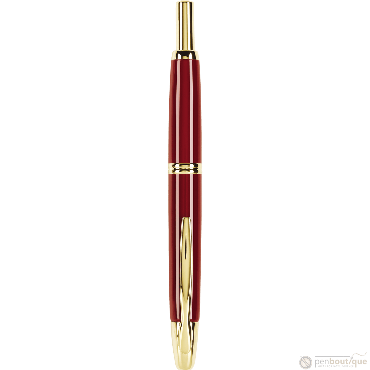 Pilot Vanishing Point Fountain Pen - Red - Gold Trim - Pen Boutique Ltd