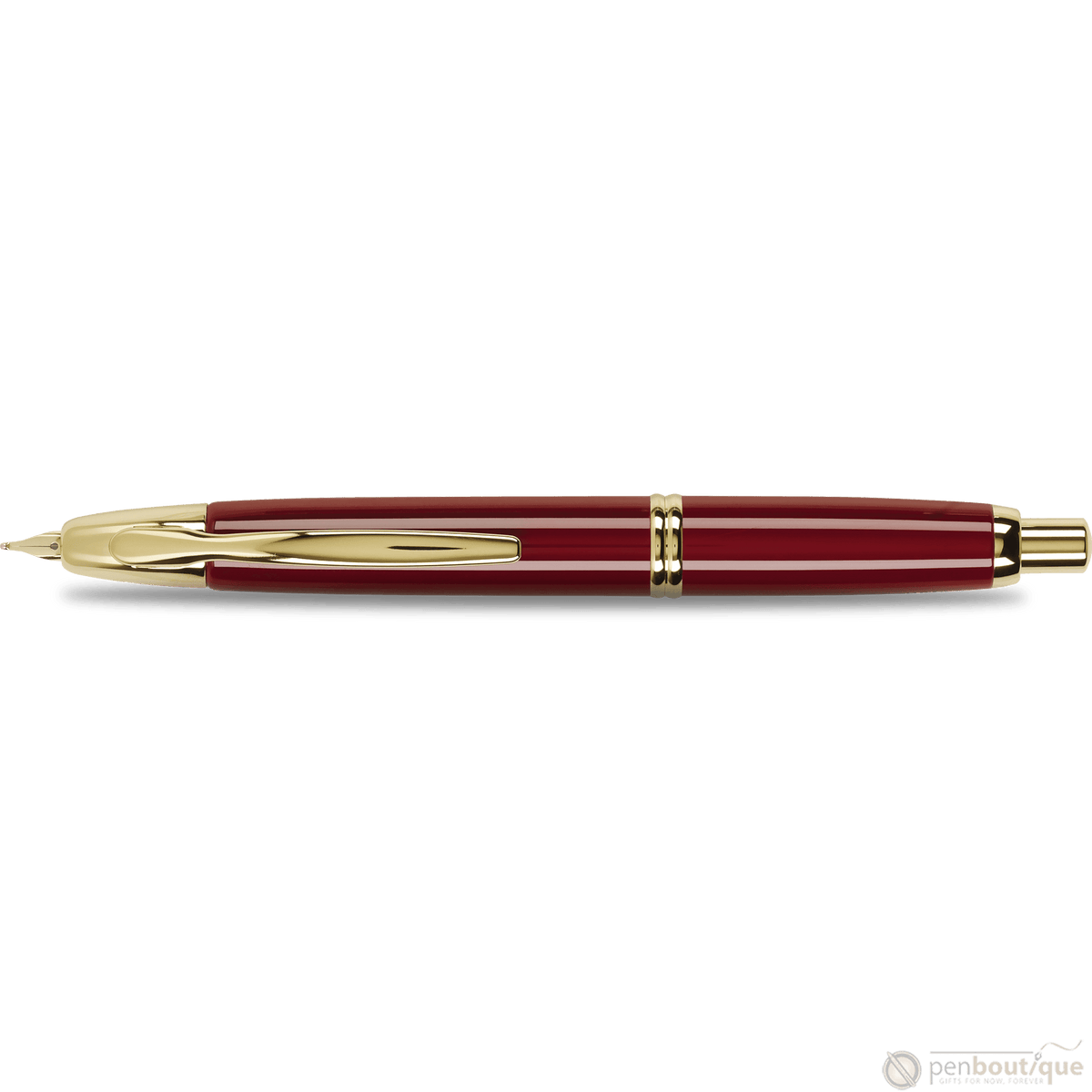 Pilot Vanishing Point Fountain Pen - Red - Gold Trim - Pen Boutique Ltd