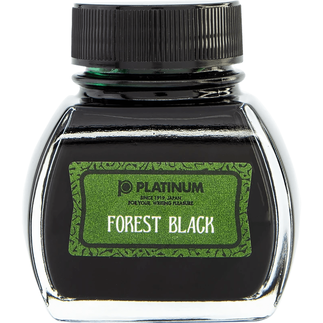 Platinum Classic Forest Black Ink Bottle 60ml - Pen Boutique Ltd