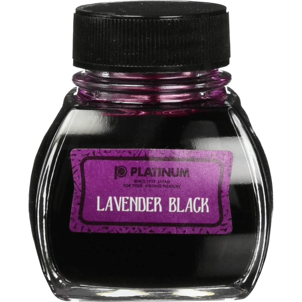 Platinum Classic Lavender Black Ink Bottle 60ml - Pen Boutique Ltd