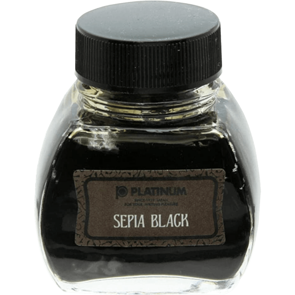 Platinum Classic Sepia Black Ink Bottle 60ml - Pen Boutique Ltd