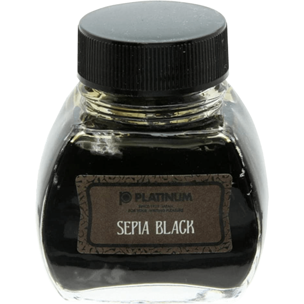 Platinum Classic Sepia Black Ink Bottle 60ml - Pen Boutique Ltd
