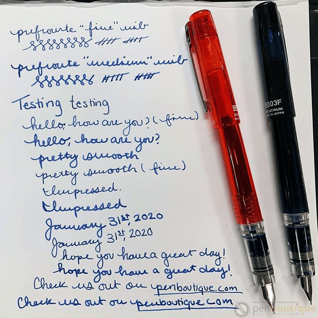 Platinum Prefounte Fountain Pen - Pen Boutique Ltd