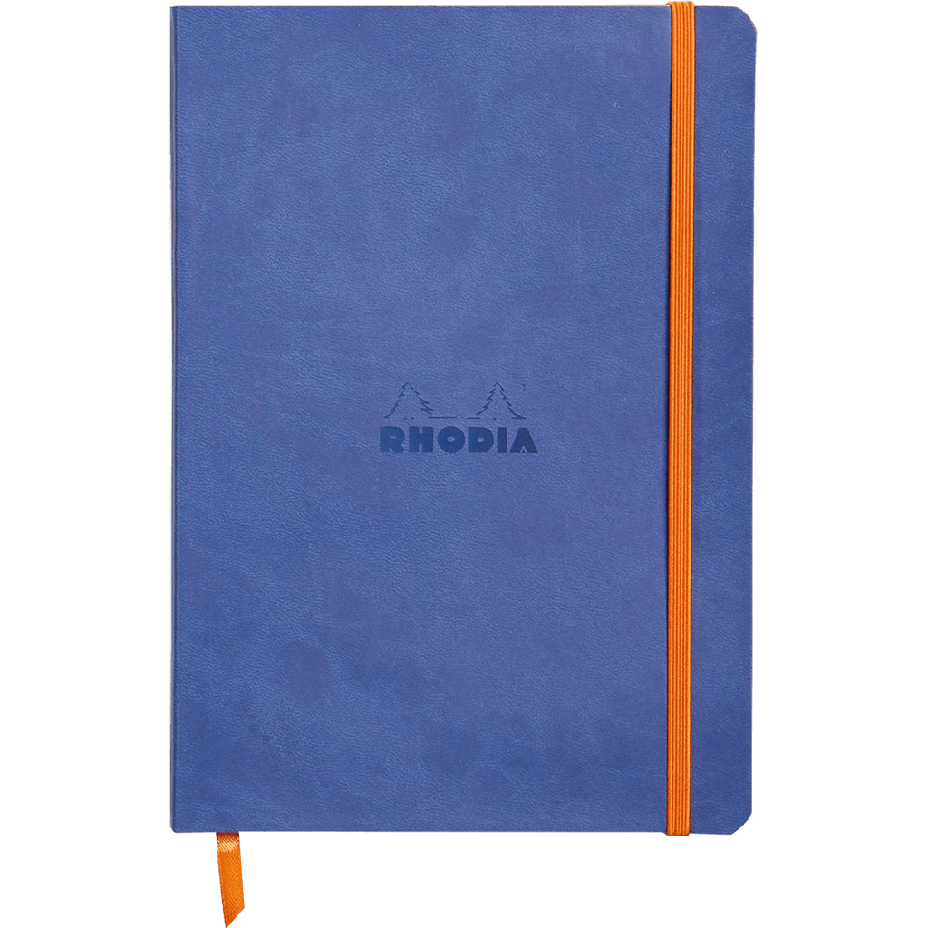 Rhodia Rhodiarama Notebook Sapphire Lined A5 size - 6"x8.25" - Pen Boutique Ltd