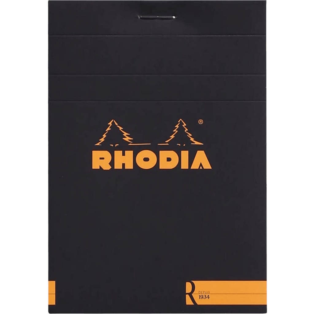 Rhodia Premium R Notepads - Black - Lined - Pen Boutique Ltd