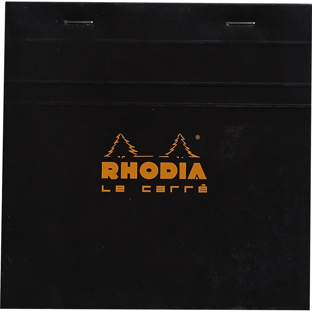 Rhodia Le Carre Square Notepads Small (5 3/4 x 5 3/4) with Black - Pen Boutique Ltd