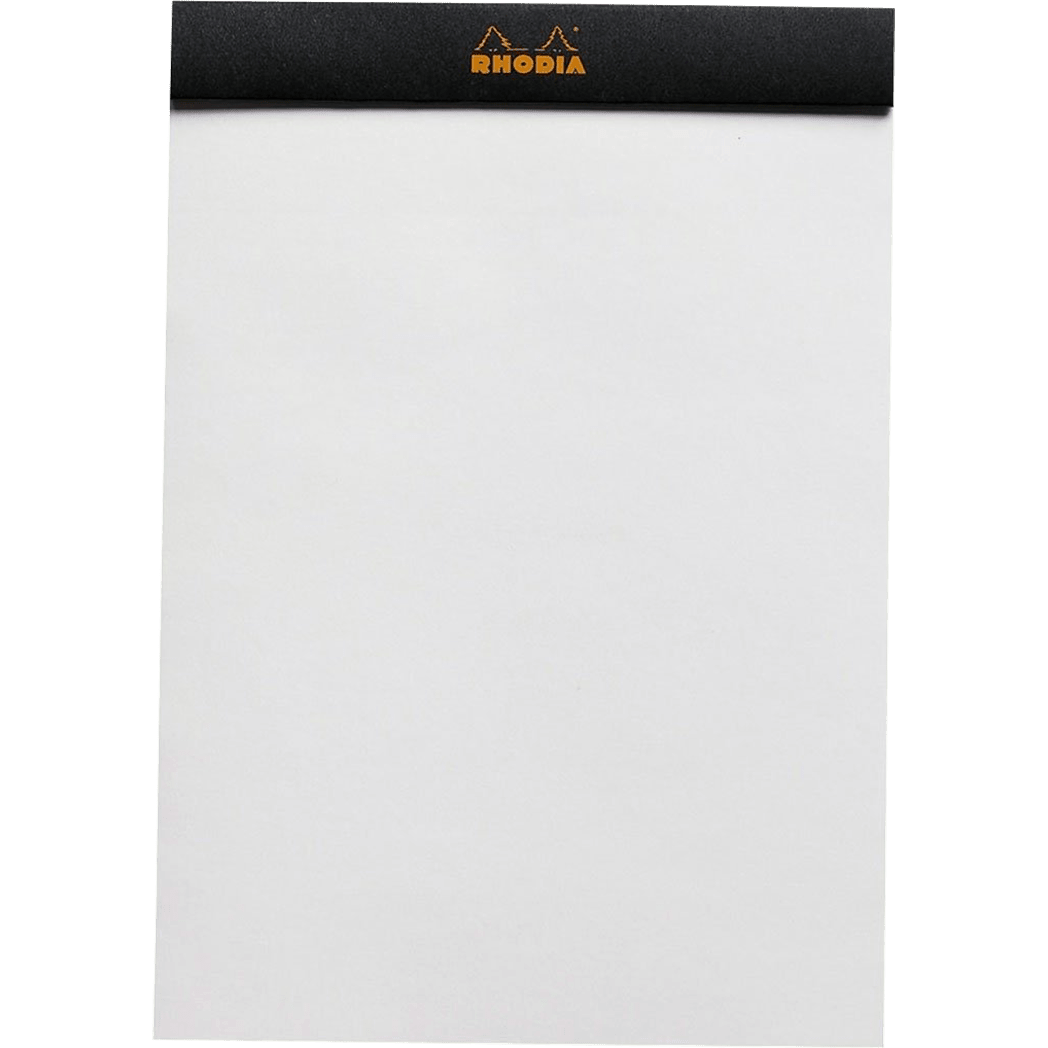 Rhodia N°16 Staplebound Pad - Black - Blank - Pen Boutique Ltd